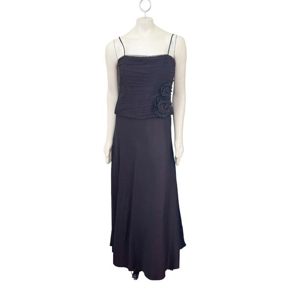 MILLA BELL Floor Length Formal A-line Dress Ruched crinoline bodice SZ 10 - Picture 12 of 12